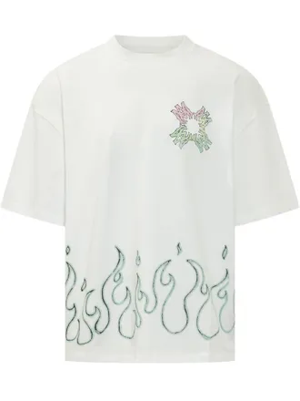 Amiri White Crew Neck T-Shirts
