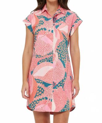 Oliphant Mini Shirt Dress In Nautilus Navy