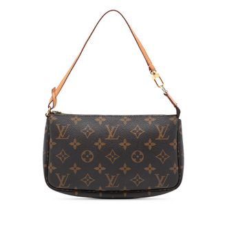 Louis Vuitton Pre-owned Womens Monogram Pochette Accessoires - Brown Textile - One Size