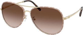 Tory Burch TY6114 336013 Womens Sunglasses Brown Size 58