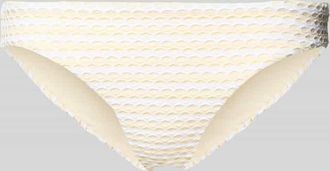Seafolly Slim Fit Bikinihose mit Strukturmuster in Beige, Gr&ouml;&szlig;e 40