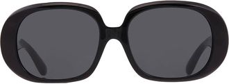 Dolce & Gabbana Dark Grey Oval Ladies Sunglasses DG4476 501/87 56