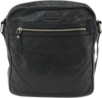 Gucci Pre-owned Canvas Cross Body Bag - unisex - Vintage Schoudertas - Zwart - ONE Size - Vintage