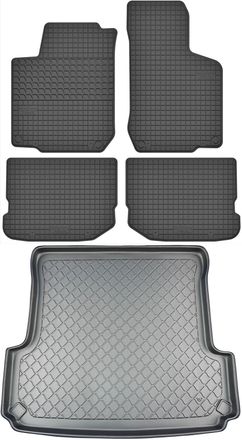 OEM Juego De Alfombrillas De Goma Para Skoda Octavia I 1u Hatchback (1998-2010) - Alfombrilla Para Maletero