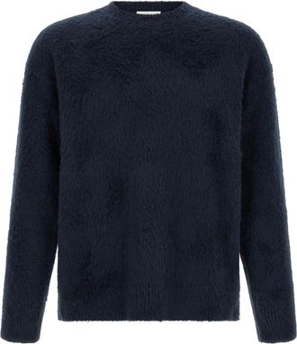 Roberto Collina Navy Blue Gauze Sweater