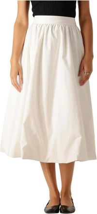 Copenhagen Muse Rokken, Dames, Wit, M, Katoen, Shirley Rok