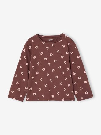 Vertbaudet 3er-Pack M&auml;dchen Shirts mit Print BASICS Oeko-Tex wollwei&szlig;