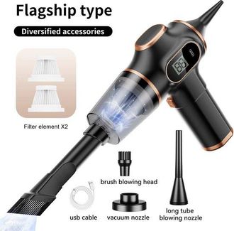 OEM Aspiradora Inal&aacute;mbrica Para Coche, Aspiradora De Mano, Soplador, Potente M&aacute;quina De Limpieza Dom&eacute;stica, Mini Aspiradora Para Alfombras