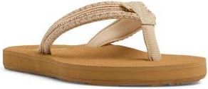 Roxy Embellished Flip Flop in Rose Gold at Nordstrom Rack, Size 11