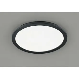 Trio Camillus Plaf&oacute;n Redondo Led Regulable Negro Ip44 &Oslash;40 Cm Trio Lighting