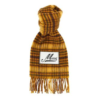 Marni Sciarpa a Quadri - - Accessories - Donna - Giallo - ONE SIZE