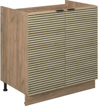 Vicco Muebles Bajos Para Fregaderos Fame-line, Panel De Roble, 80 Cm Sin Encimera Vicco