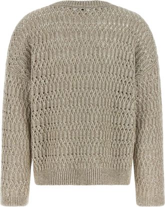 Brunello Cucinelli Womens Beige Linen Cardigan Clothing