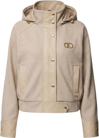 Liu Jo Giubbotto TS Navetta - Dames - Jassen - Beige - Maat: M Viscose