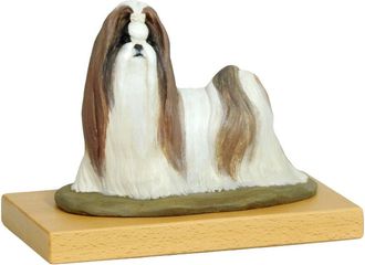 OEM Shih Tzu, Shi Tsu, Shi-tzu, Szi-cu, Szitzu I - Estatuilla Pintada, Figura, Realizada Por El Artista, Marca Art-dog