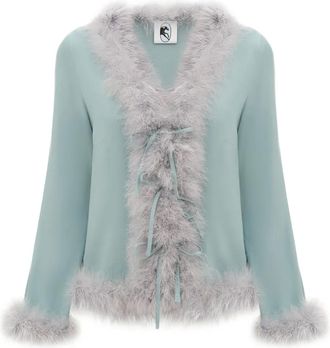 Sleeper Venus in Love blouse - women - Viscose - L - Blue