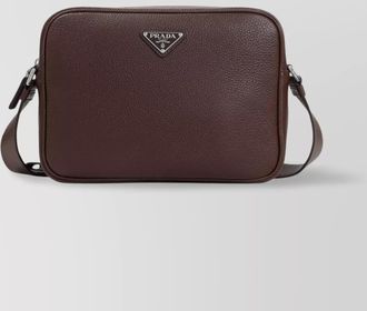 Prada rectangular leather cross body bag