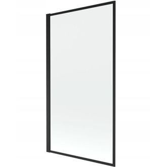 Desconocido Desconocido - Mampara De Ba&ntilde;era 1 Hoja Vidrio Transparente, 70x140 Cm, Perfil Negro