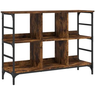 vidaXL Vidaxl - Aparador De Madera De Ingenier&iacute;a Roble Ahumado 102x32x73,5 Cm