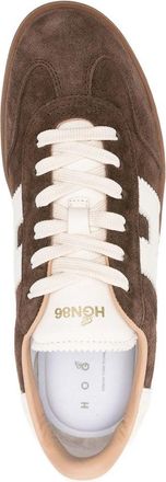 Hogan Suede with Signature H Detail Sneaker - Brown