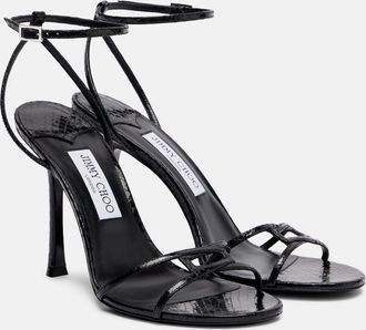 Jimmy Choo London Sandali Leo 100 in pelle