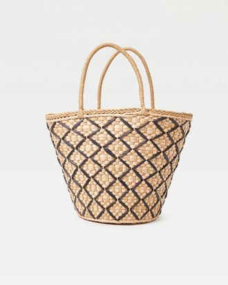 L*Space Womens Palma Nights Bag In Natural/black