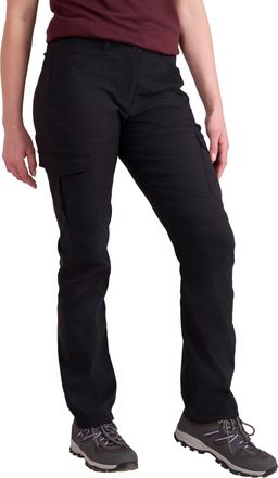 Mountain Warehouse Conniston Womens Cargo Trousers - Ladies Stretchy Quick Dry & UV Protect Pants - Spring Summer Walking, Hiking, Outdoors & Trekking Black Womens Size 