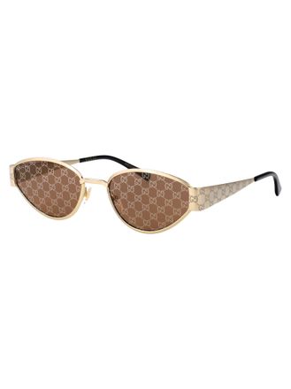 Gucci GG1853S Gold Metal Sunglasses - Gold