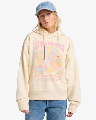 Billabong Kapuzensweatshirt BILLABONG AGUILA HOOD, Damen, Gr. L (40), wei&szlig;cap, Obermaterial: 80% Baumwolle, 20% Polyester, Sweatshirts Kapuzensweatshirt