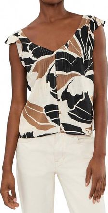 Sanctuary Within Time Button Linen Top In Lotus