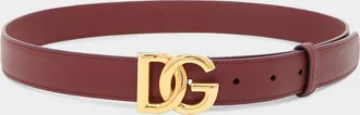 Dolce & Gabbana DG Logo Leather Belt