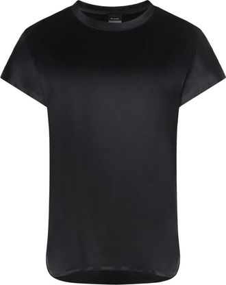 Pinko Farida Zijden Blouse - Dames - T-shirts - Zwart - L - Tops