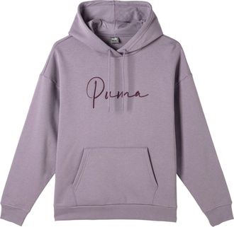 Puma (WMNS) PUMA Tonal Script Hoodie Purple 684401-30