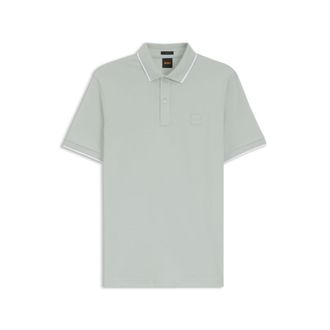 BOSS Logo-patch slim-fit polo shirt in stretch cotton