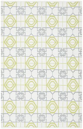 Safavieh Alfombra pl&aacute;stico reciclado bianco/grigio 122 x 183 cm