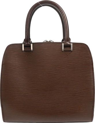 Louis Vuitton Pont Neuf Handbag Epi Leather Brown Leather Handbag (Pre-Owned)