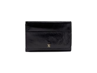 Hobo Jill Trifold Womens Wallet Bill-fold Womens Wallet Black, Leather