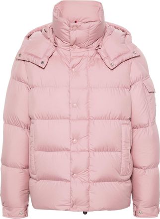 Moncler Maya 70 jacket - women - Goose Feather/Polyester/Goose Down/Polyester - 00 - Pink