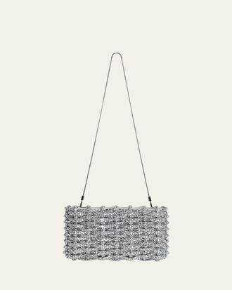 SIMKHAI Morgan Woven Rhinestone Clutch Bag