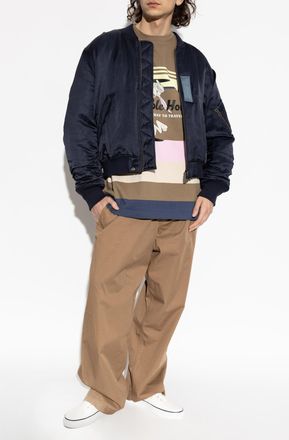 Iceberg T-shirt With Colorful Print, Mens, Brown