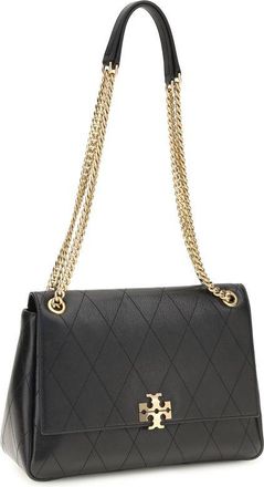 Tory Burch Womens Black Calf Leather Bos Taurus Shoulder Bag