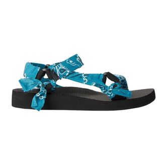 Arizona Love Flat Sandals, female, Blue, Size: 11 US Bandana Trekky Sandals