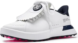 G/Fore G.112 Kiltie Hybrid Golf Shoes Womens Golf Shoes Snow/Twilight 1 : 10.5 M, Leather/Synthetic