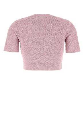 Givenchy Womens Pink Viscose Blend Sweater Parma Maglieria