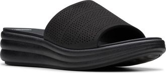 Clarks Drift Twist Wedge Slide Sandal in Black at Nordstrom Rack, Size 8.5