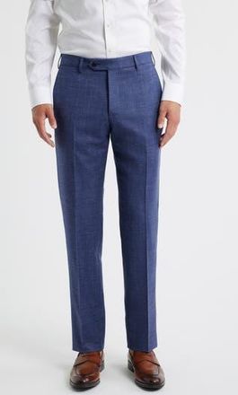 Zanella Parker Stretch Wool Trousers in Blue at Nordstrom Rack, Size 34