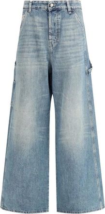 Diesel Dames, Jeans, Blauw, Maat: W23 Katoen