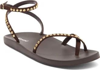 Abound Roux Studded Sandal in Brown Chocolate at Nordstrom Rack, Size 7.5