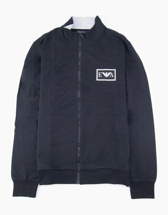 Emporio Armani Mens Emporio Armani Eagle Large Logo Funnel Neck Black - Size: 38/Regular