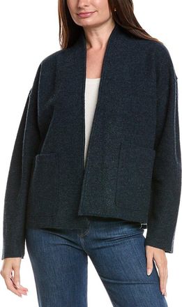 Eileen Fisher Petite High Collar Wool Jacket